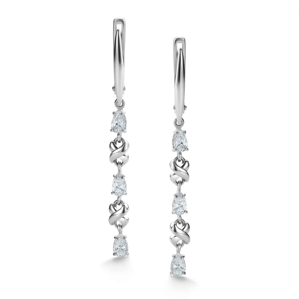 Серьги из серебра 02-4281/00КЦ-00