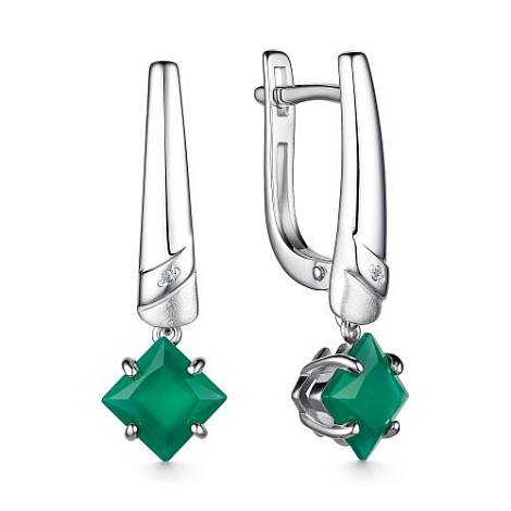 Серьги из серебра 02-4034/БРАГ-00