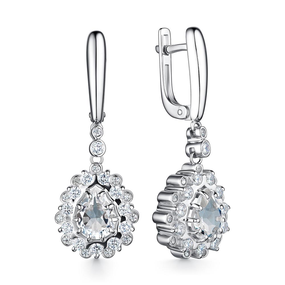 Серьги из серебра 02-2291/00ГХ-00