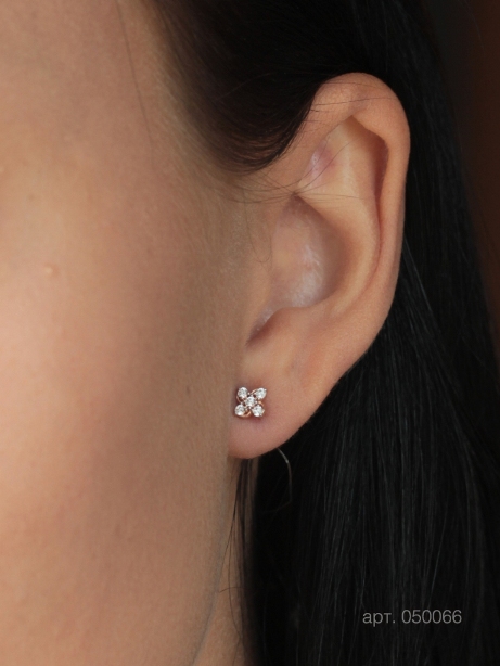 Пусеты из золота 585 пробы 050066