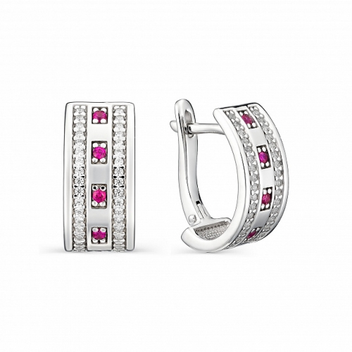 Серьги из серебра 02-0883/0КЦ2-00