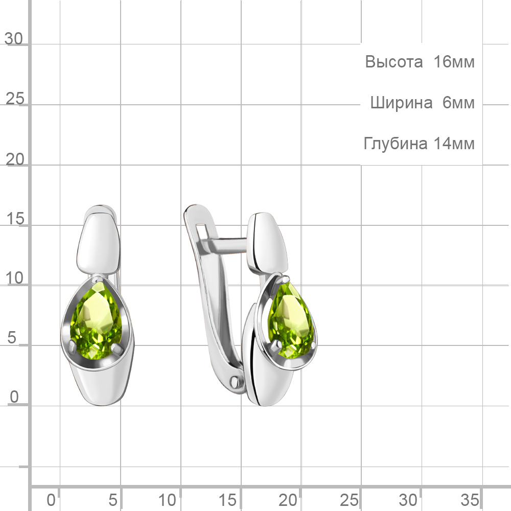 Серьги из серебра 4738307