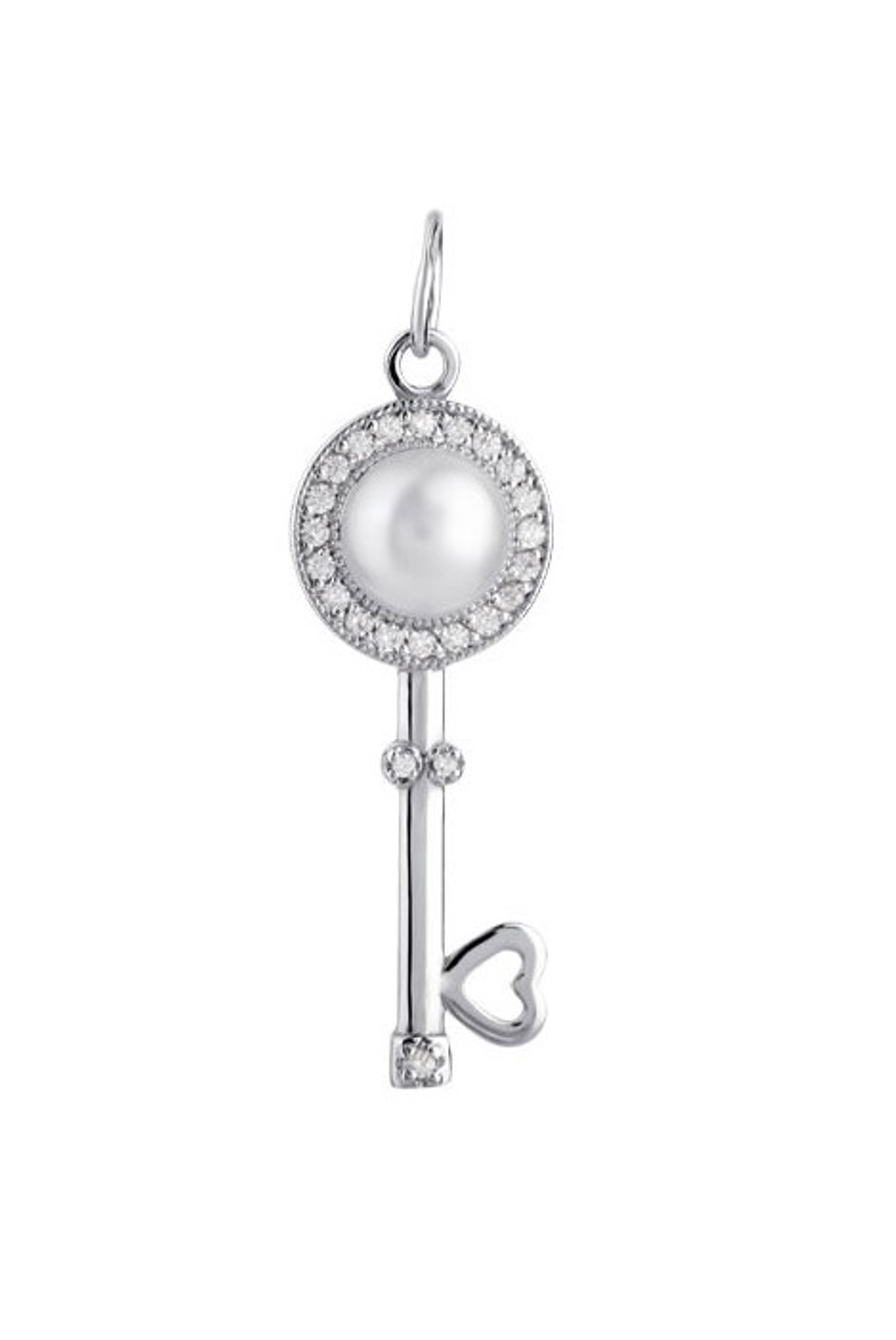 Подвеска из родированого серебра 925 пробы 29081S1