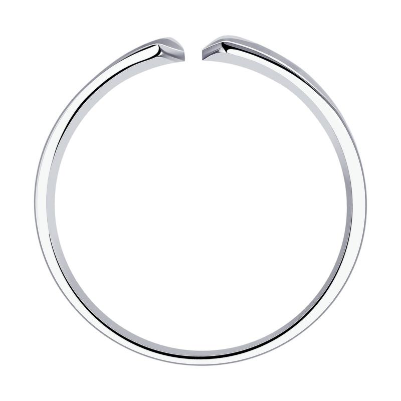 Кольцо из родированого серебра 925 пробы 94013196