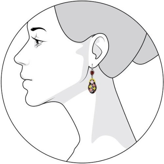 Серьги из серебра 94021314