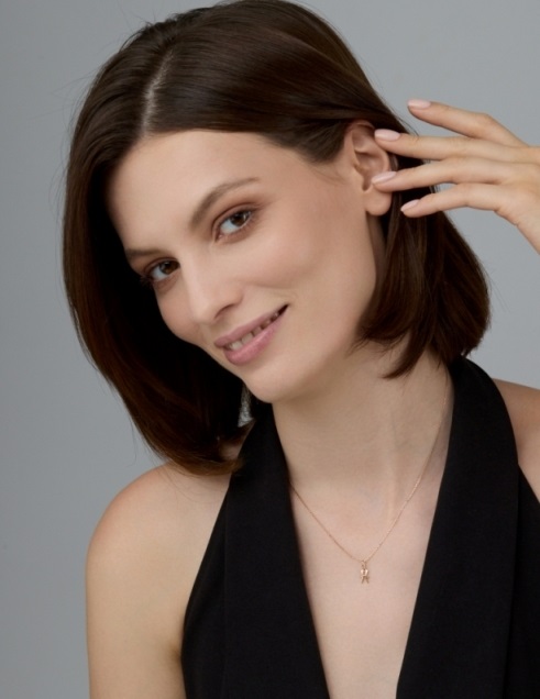 Подвеска из красного золота 585 пробы 34205-100 с бриллиантом