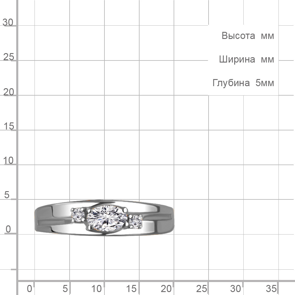 Кольцо из серебра 68925А