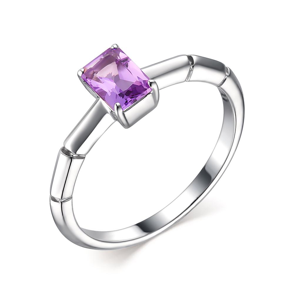 Кольцо из родированого серебра 925 пробы 01-1908/00АМ-00