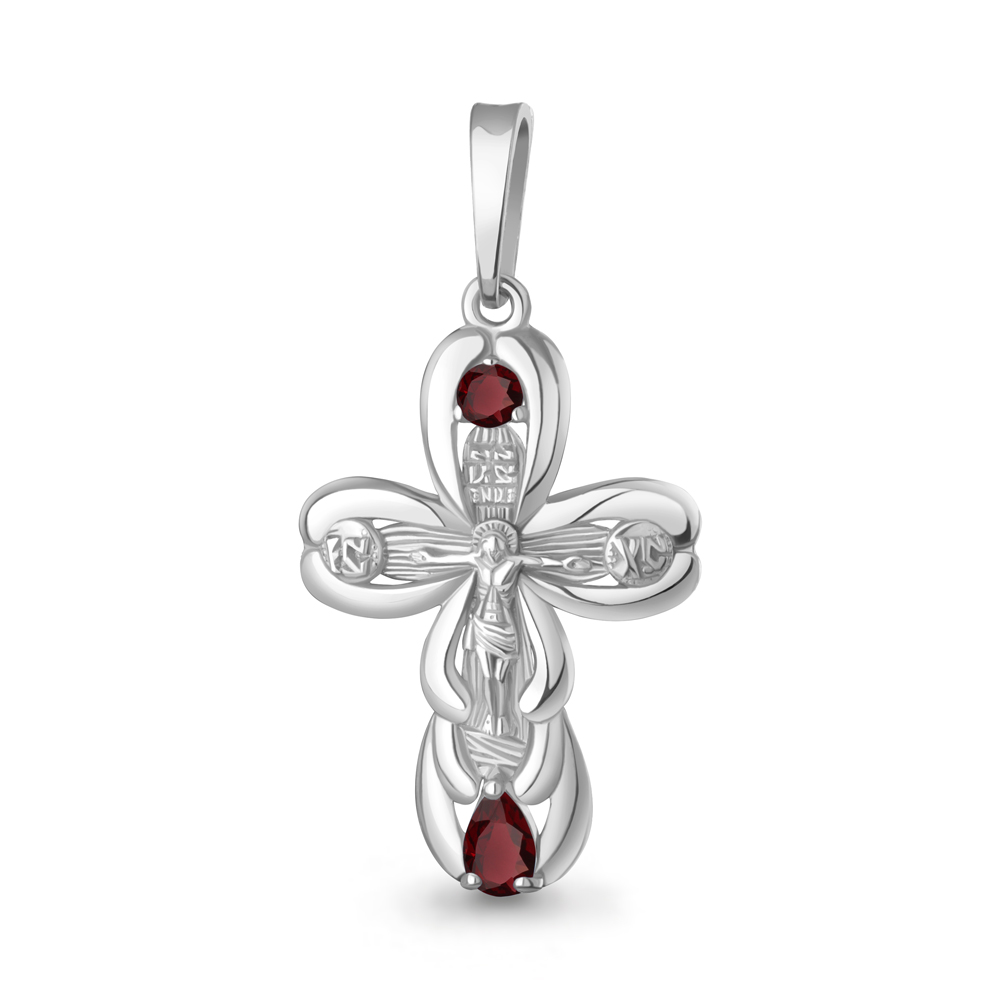 Крест из серебра 925 пробы 2226003  Родирование