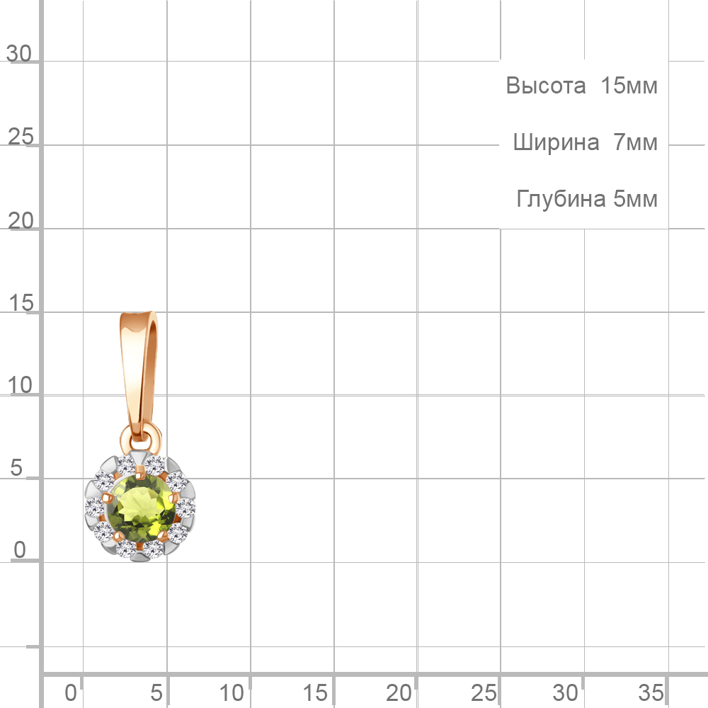 Подвеска из золота 2503107А