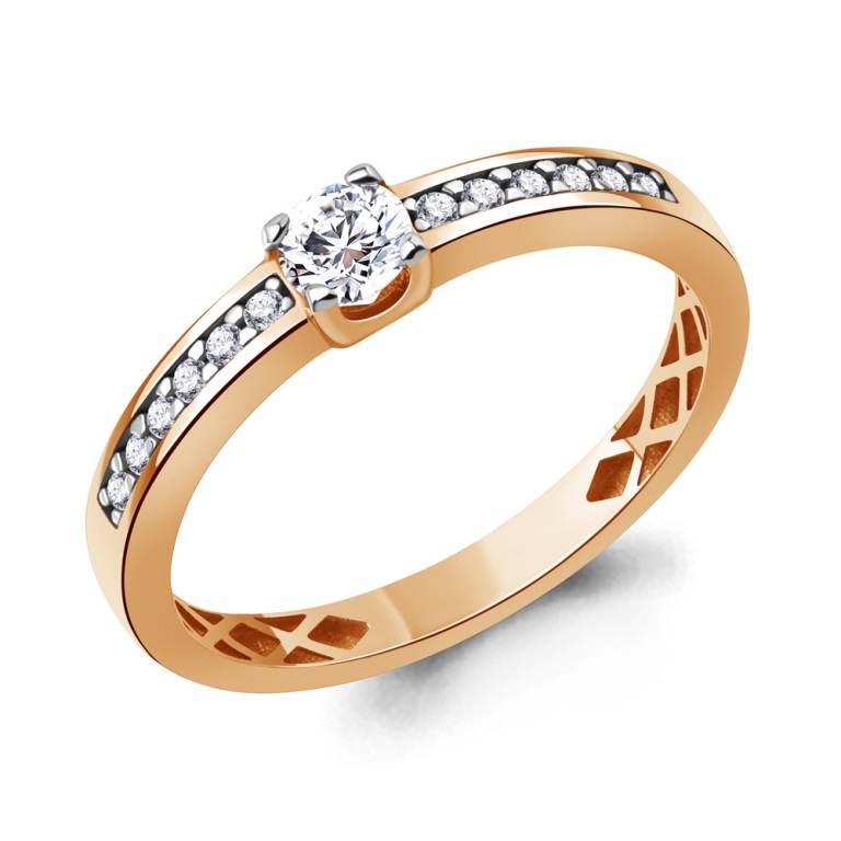 Кольцо из красного золота 585 пробы 600312