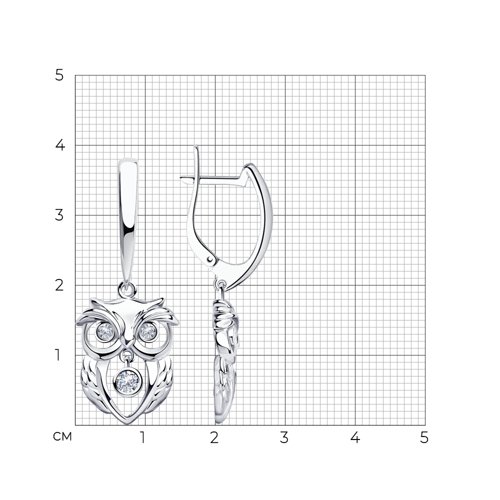 Серьги из серебра 94023764