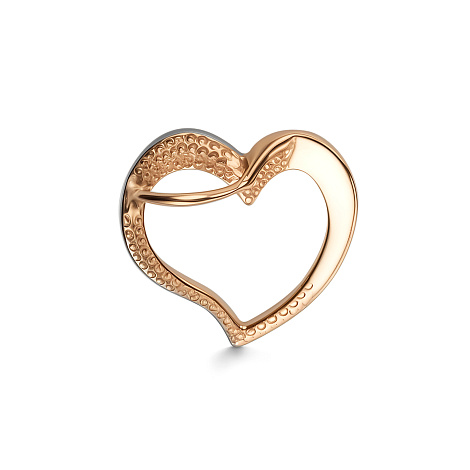 Подвеска из красного золота 585 пробы 3333-100 с бриллиантом