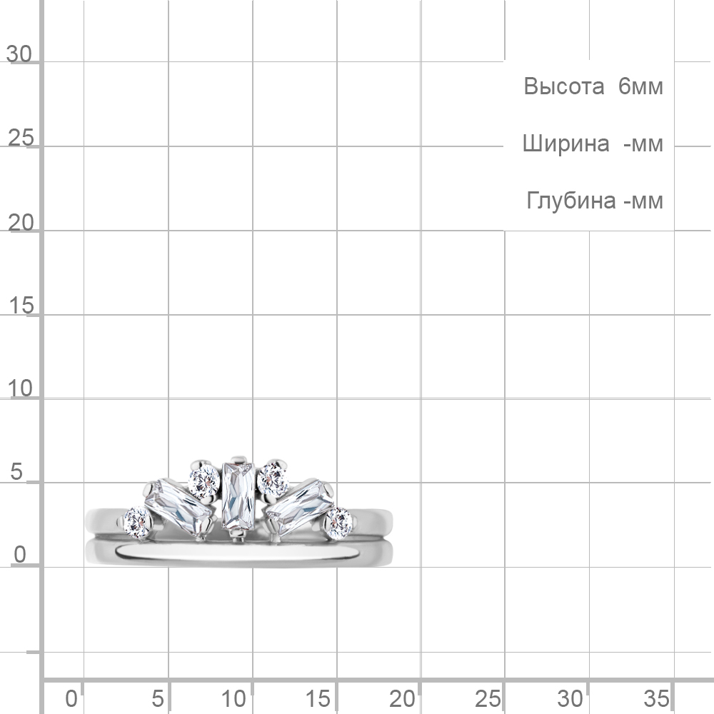 Кольцо из серебра 67252А