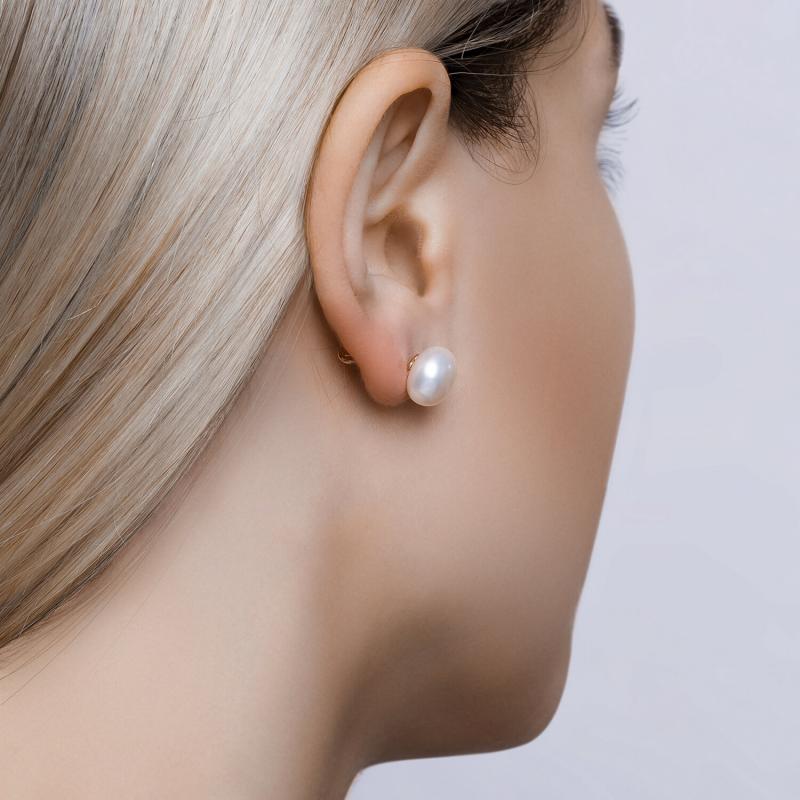 Пусеты из красного золота 585 пробы 792000