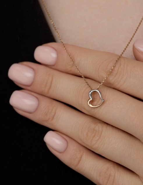 Подвеска из красного золота 585 пробы 3333-100 с бриллиантом