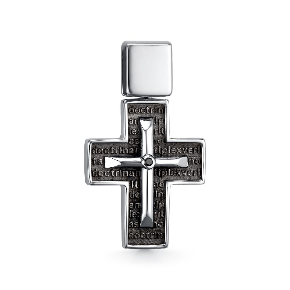 Крест из серебра 03-2828/00ЧБ-17