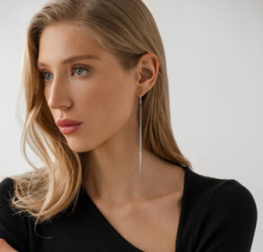Серьги из серебра НС22-369-3