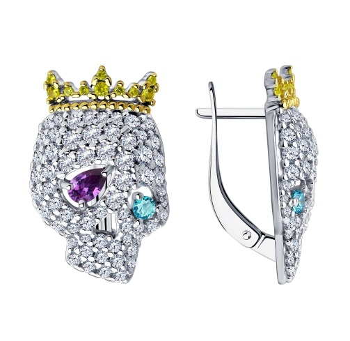 Серьги из серебра 94024004