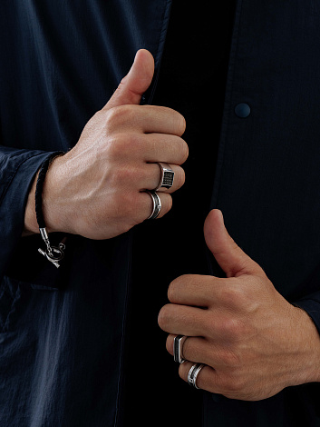 Кольцо из родированого серебра 925 пробы 01-3835/00ЧБ-17 с бриллиантом