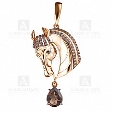 Подвеска из красного золота 585 пробы п1334-4-01