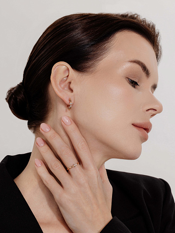 Серьги из золота 25985-100