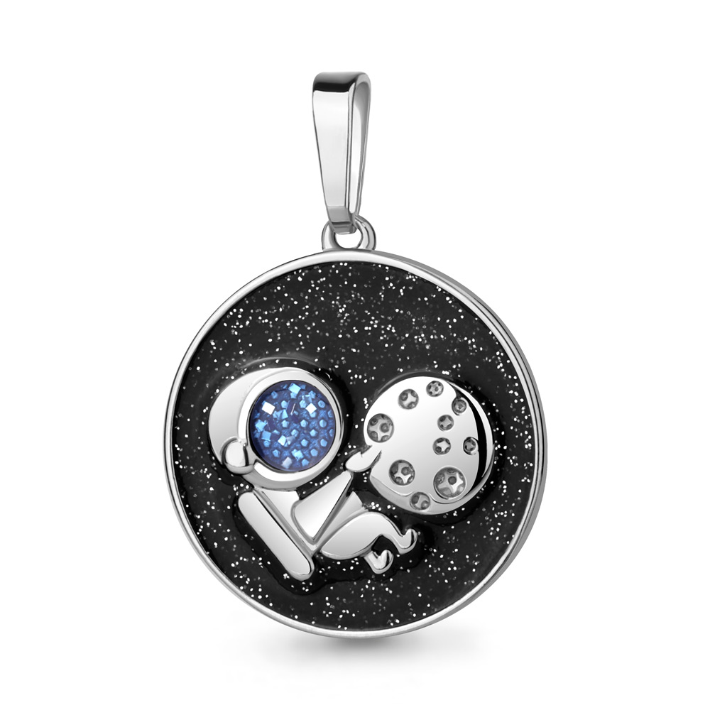 Подвеска из родированого серебра 925 пробы 16272