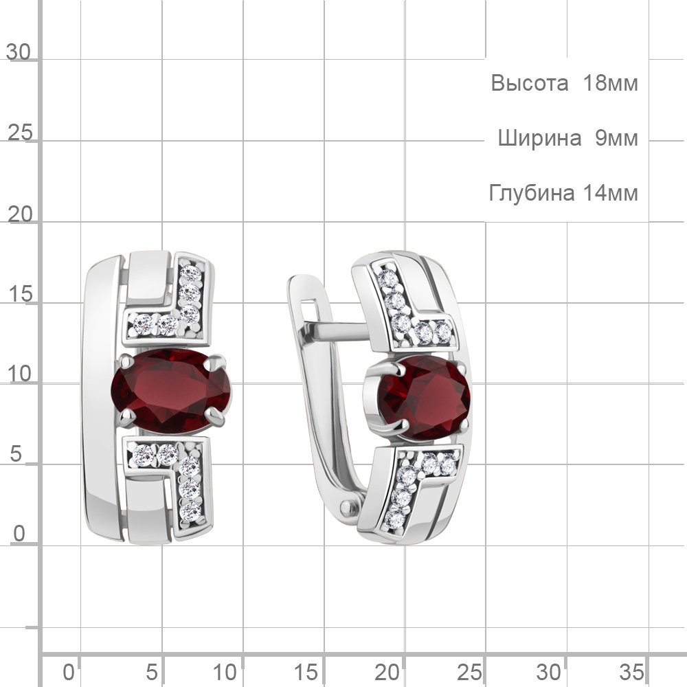 Серьги из серебра 4794903А