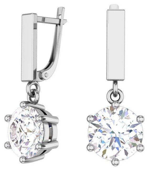 Серьги из серебра 0201309-00775