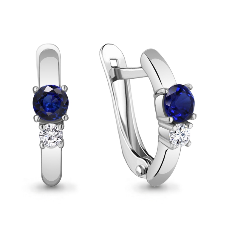 Серьги из серебра 49372АБ