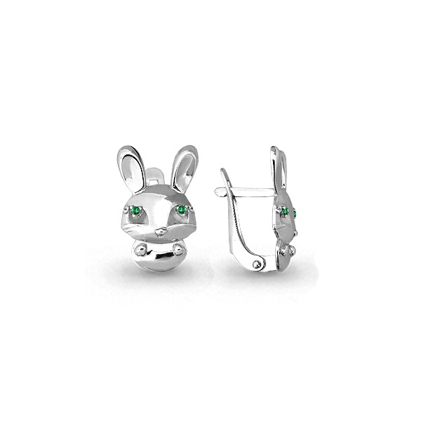Серьги из серебра 45341Г