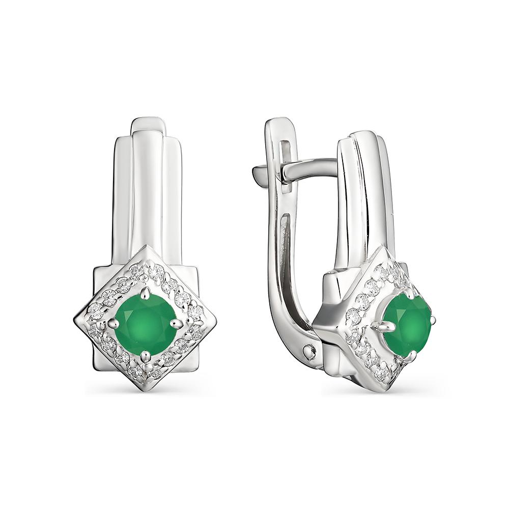 Серьги из серебра 02-1053/00АГ-00