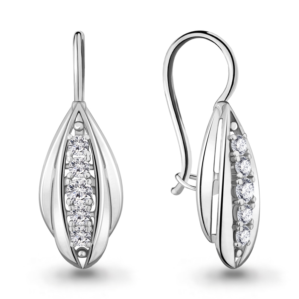 Серьги из серебра 46807А
