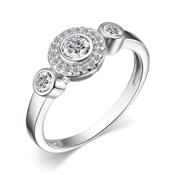 Кольцо из серебра 01-4008/00КЦ-00