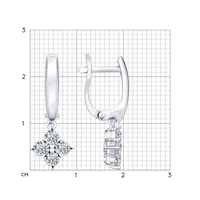 Серьги из серебра 94021930