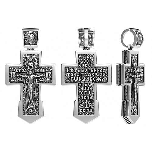 Крест из серебра ПК-012м