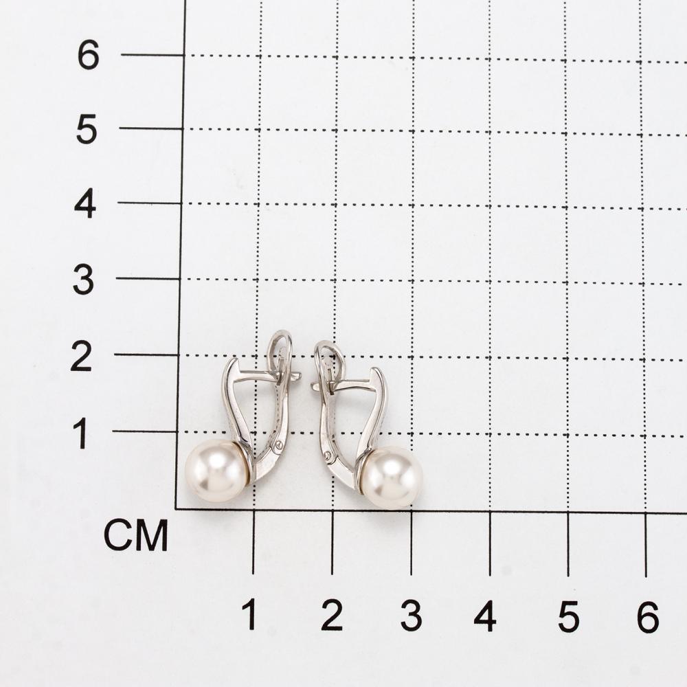 Серьги из серебра 02-3065/0ЖСВ-00