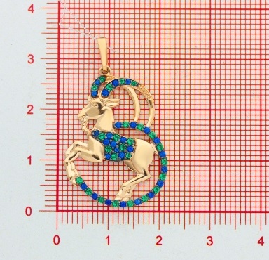 Подвеска из красного золота 585 пробы 0900674-00350