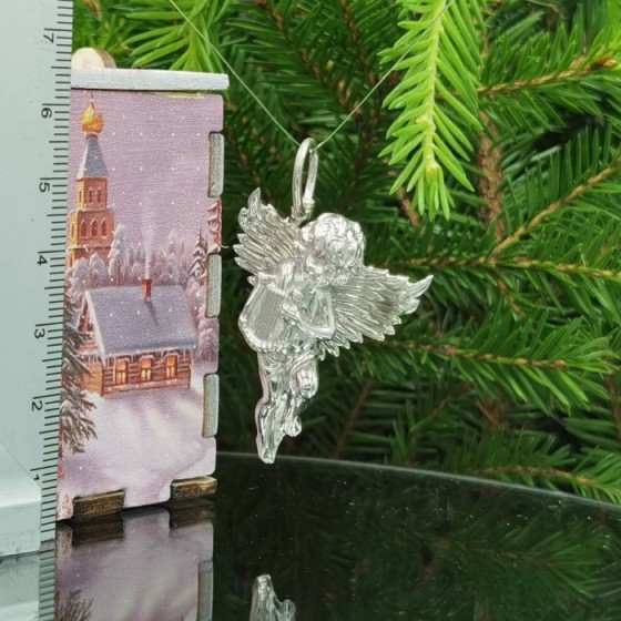 Сувенир из серебра 8840 Ангел Рождественский