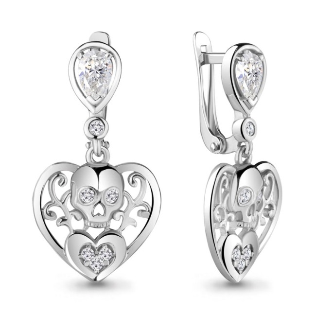 Серьги из серебра 48738А