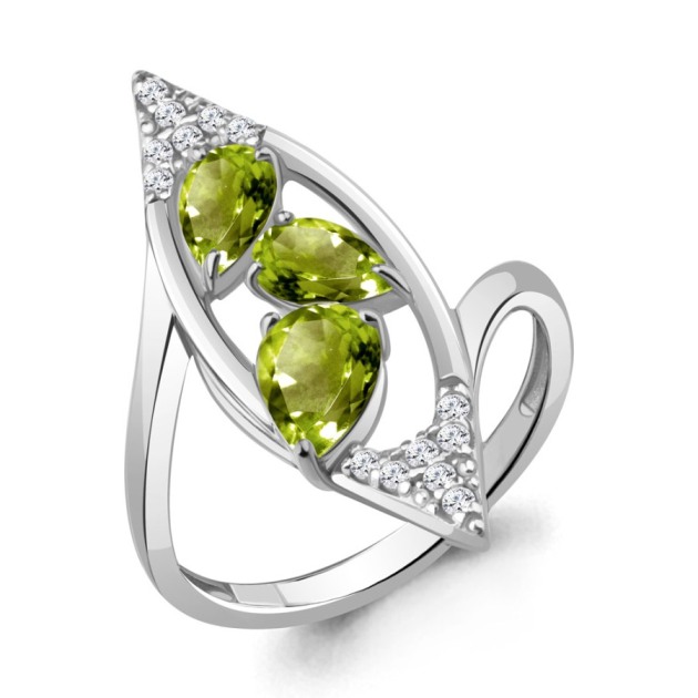 Кольцо из родированого серебра 925 пробы 6968907А