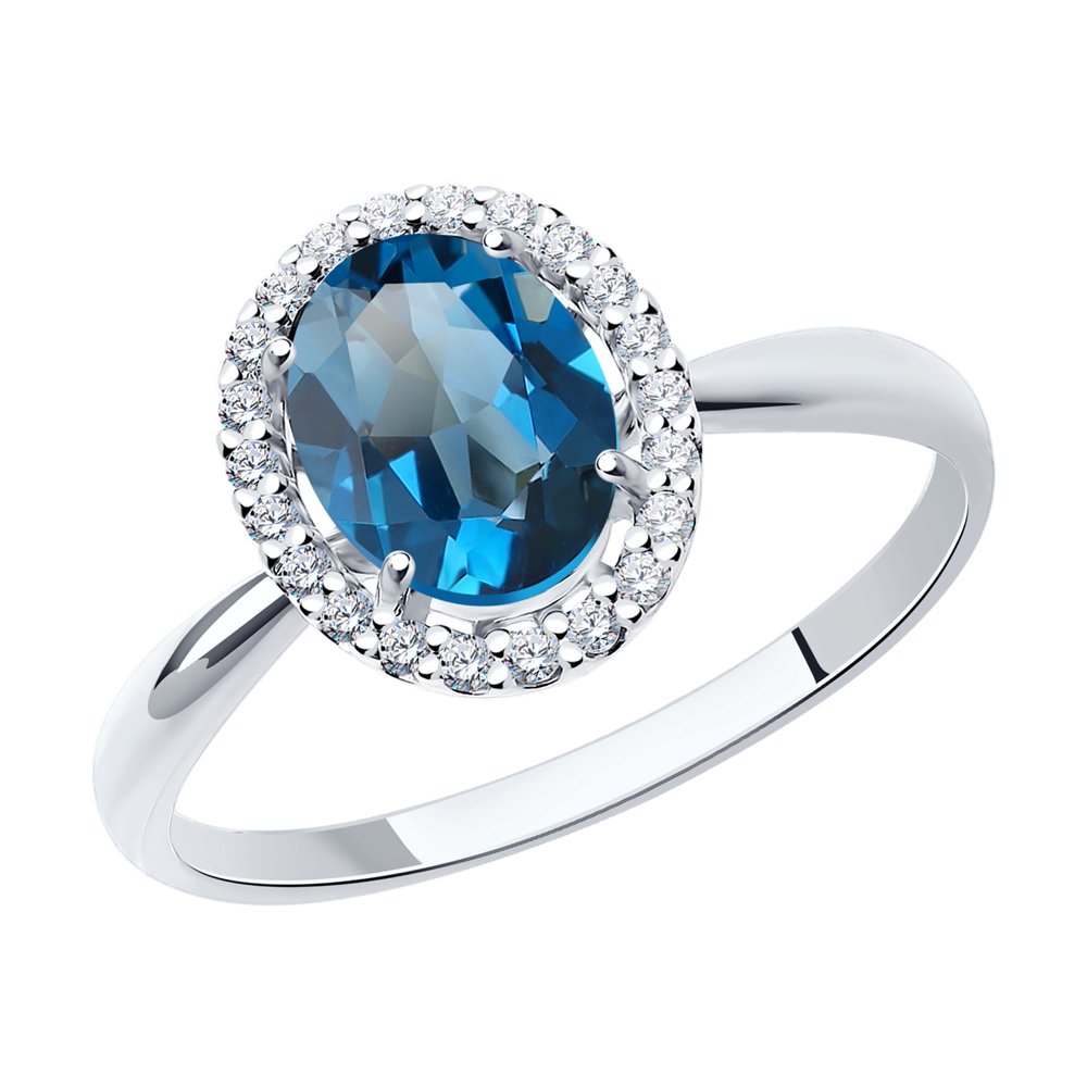 Кольцо из белого золота 585 пробы 714963-3