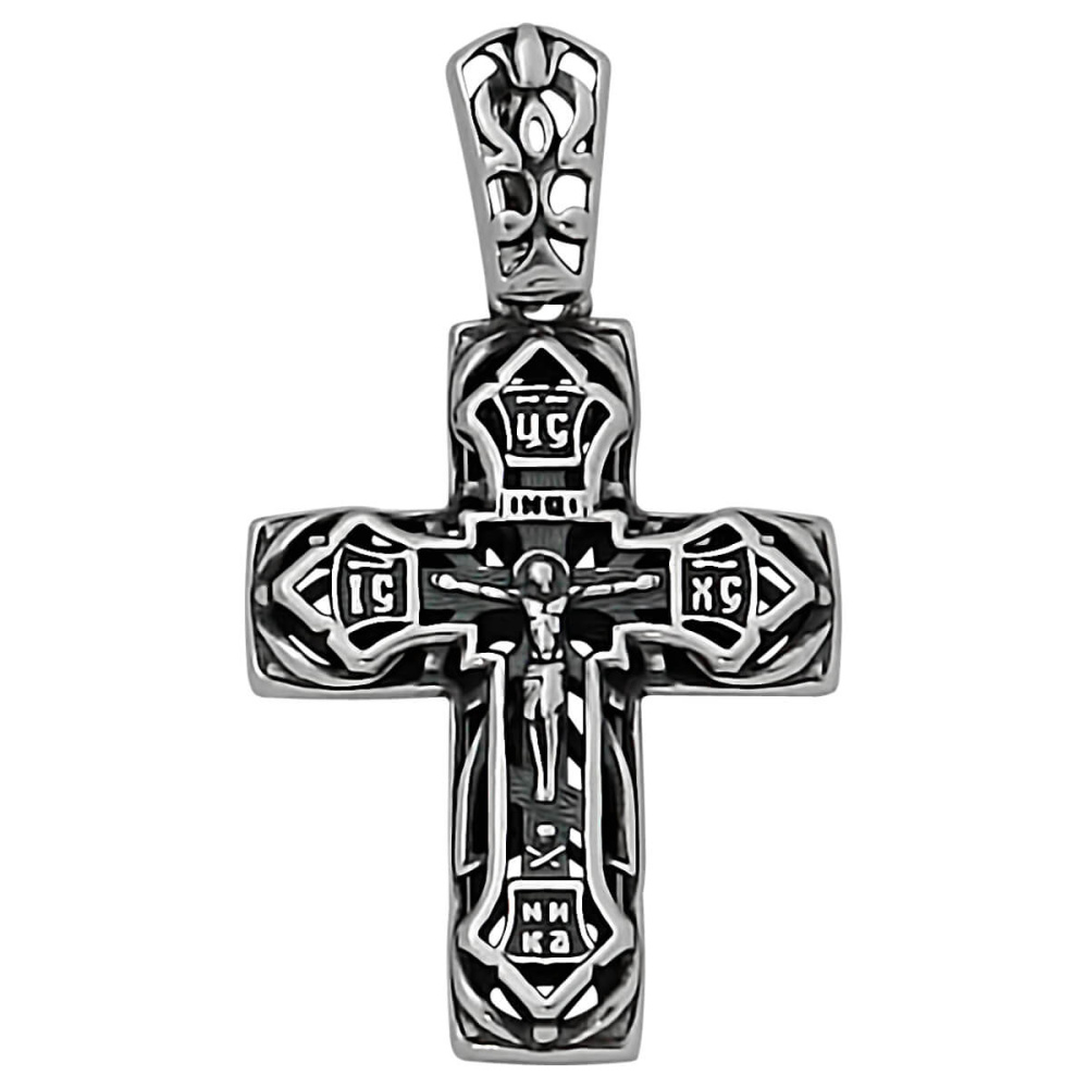 Крест из серебра Пр-296-1Ч