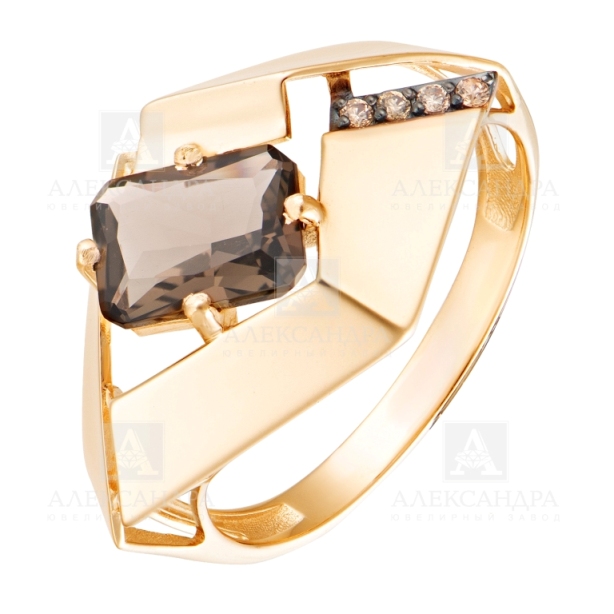 Кольцо из красного золота 585 пробы кл4073-4-01