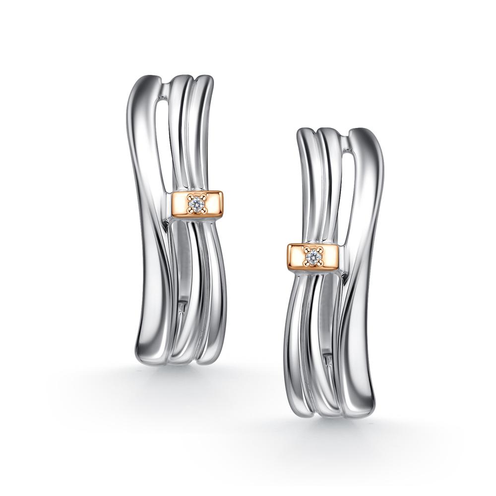 Серьги из серебра 02-4870/000Б-00