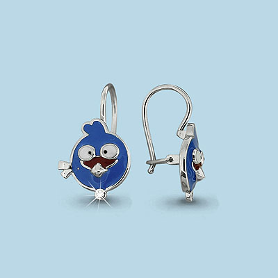 Серьги из серебра 45101А
