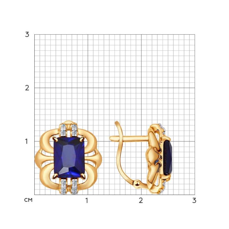 Серьги из золота 724423