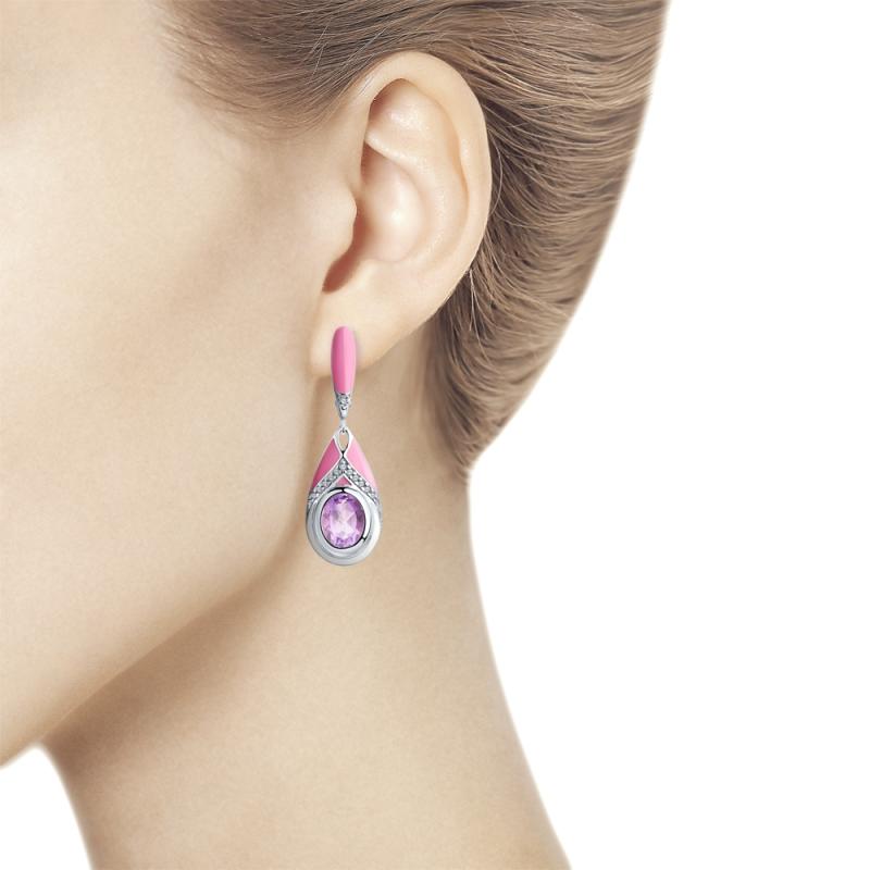 Серьги из серебра 92022183