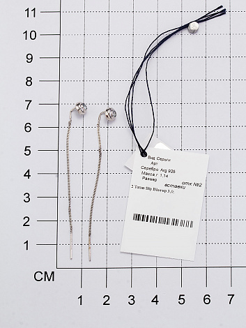 Серьги из серебра 02-1659/00ТБ-00