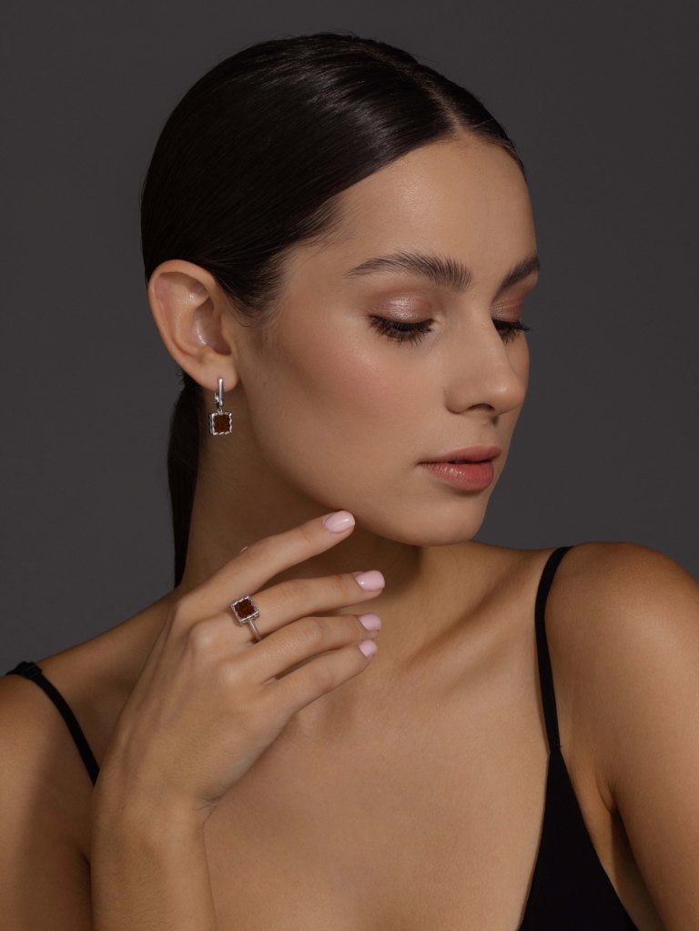 Серьги из серебра 02-4026/0ЯНТ-00